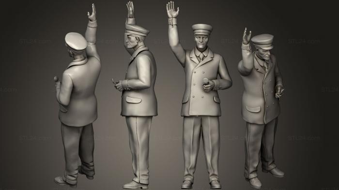 Figurines of people (staff passengers12, STKH_0189) 3D models for cnc